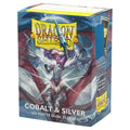 Deck Protector: Dual Matte: Cobalt & Silver (100)