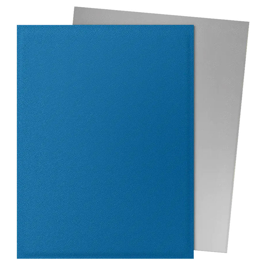 Deck Protector: Dual Matte: Cobalt & Silver (100)