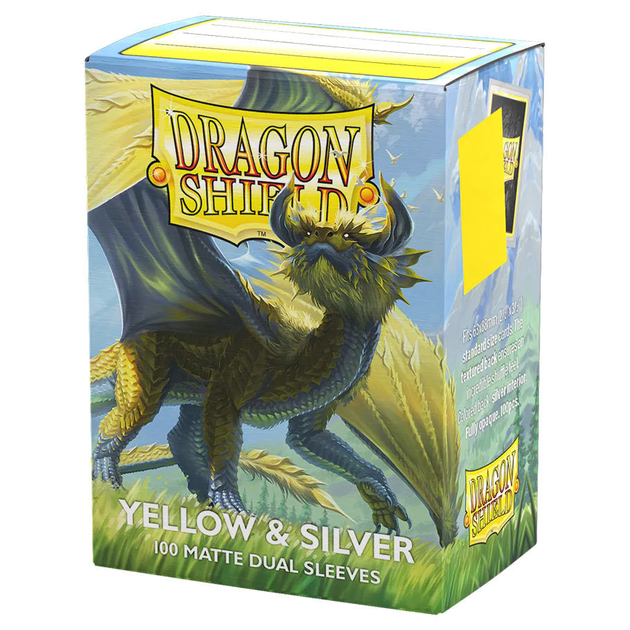Deck Protector: Dual Matte: Yellow & Silver (100)