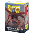 Deck Protector: Dual Matte: Crimson & Silver (100)