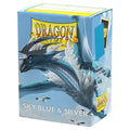 Deck Protector: Dual Matte: Sky Blue & Silver (100)