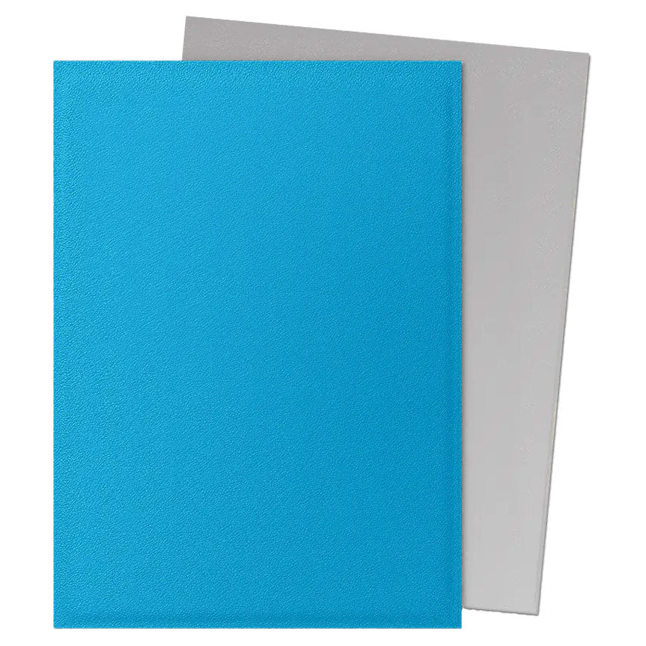 Deck Protector: Dual Matte: Sky Blue & Silver (100)