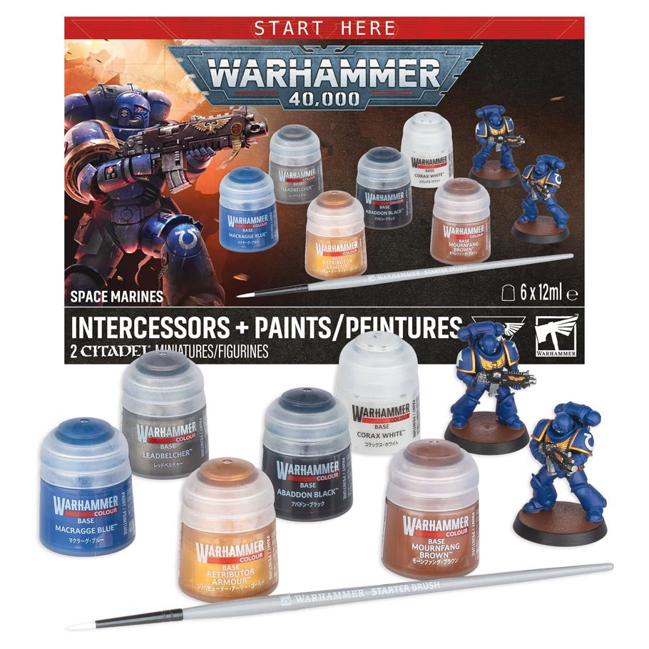 Warhammer 40,000: Intercessors + Paints Set