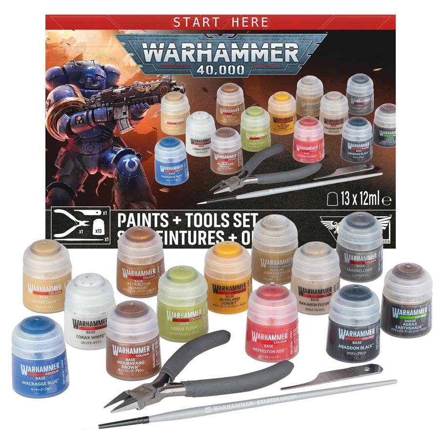 Warhammer 40,000: Paints + Tool Set