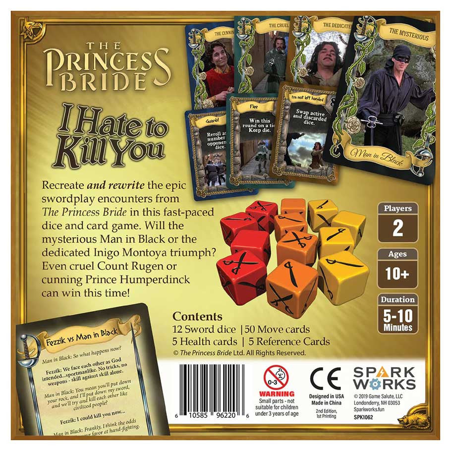 The Princess Bride I Hate To Kill You