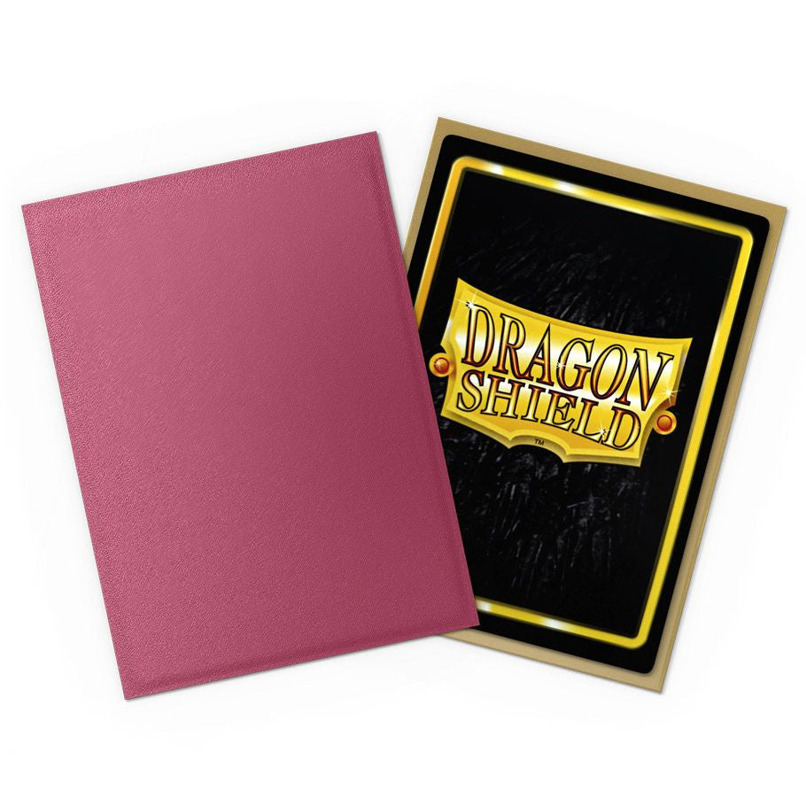Deck Protector: Dual Matte: Pomegranate & Gold (100)